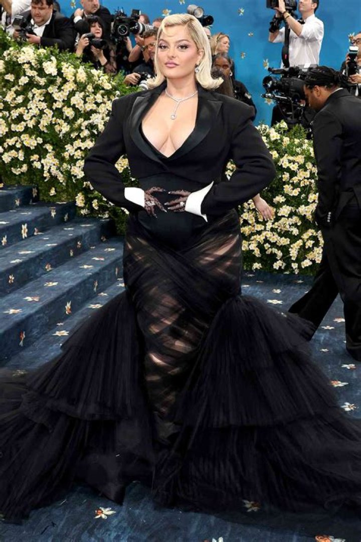 Bebe Rexha Wears Protective Eyewear at Los Angeles Concert